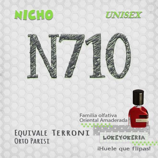 N710 Perfume Equivalencia Unisex | Oriental Amaderada (Inspiración Orto Parisi, Terroni) [0]