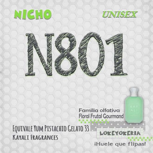 N801 Yum Pistachio Gelato · Perfume unisex gourmand