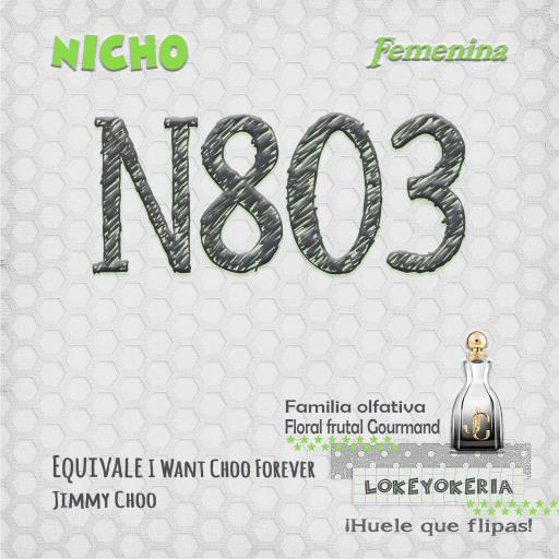 N803 Perfume Equivalencia Mujer | Floral Frutal Gourmand (Inspiración Jimmy Choo, I Want Choo Forever) [0]