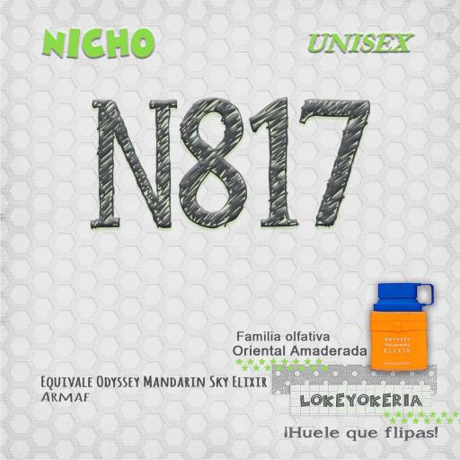 N817 – Perfume de Equivalencia Unisex – Oriental Amaderado