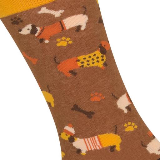 Calcetines divertidos de algodón "sin costuras" PERRO SALCHICHA | Kylie Crazy [1]