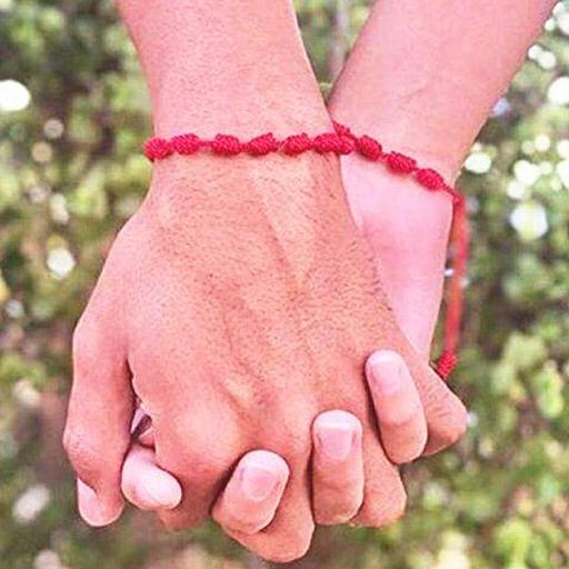 Pulsera roja ​de los 7 nudos [4]