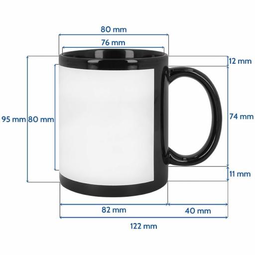 Taza Personalizada Negra Sublimable – Regalo Original [2]