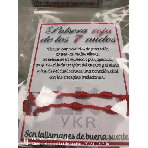 Pulsera roja ​de los 7 nudos [3]