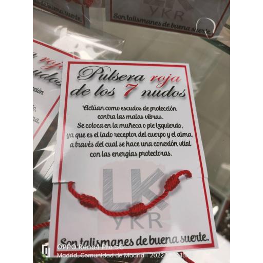 Pulsera roja ​de los 7 nudos [2]