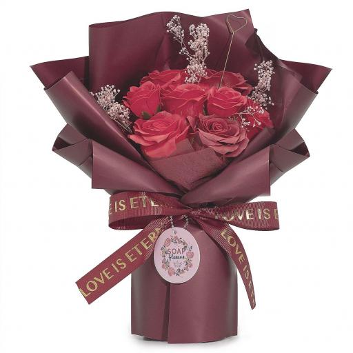 Ramo Grande de Rosas Rojas de Jabón | El amor es eterno Lokeyokeria [0]