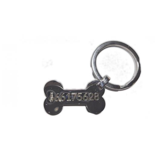 Llavero acero personalizado con nombre o chapa mascota [2]