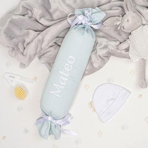 Cojín Antivuelco Bebé "Caramelo" Personalizable – 3 colores [4]