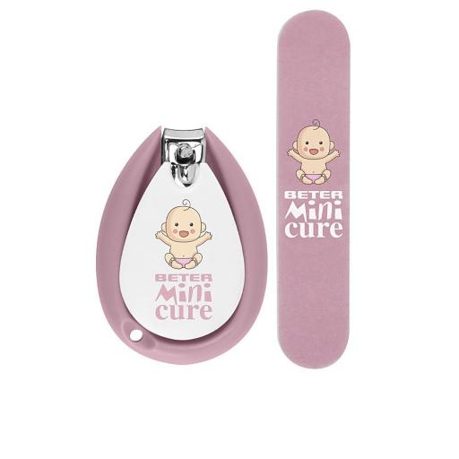 MINI CURE CUIDADO UÑAS BEBÉS ROSA lote 2 pz