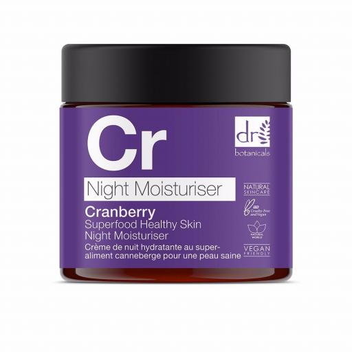 CRANBERRY SUPERFOOD healthy skin night moisturiser 