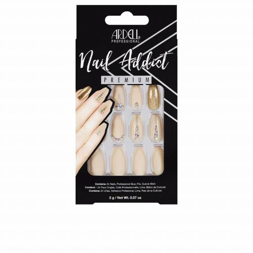 NAIL ADDICT nude jeweled 1 u