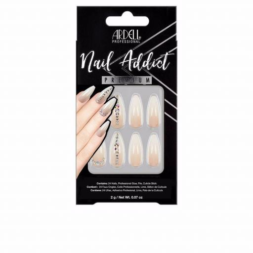 NAIL ADDICT nude light crystal 1 u [0]