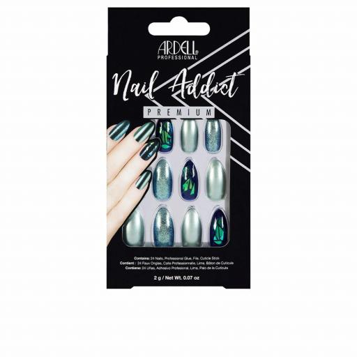 NAIL ADDICT green glitter chrome 1 u [0]