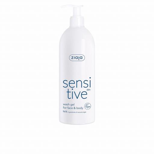 SENSITVE  gel limpiador rostro y cuerpo para pieles sensibles 400 ml