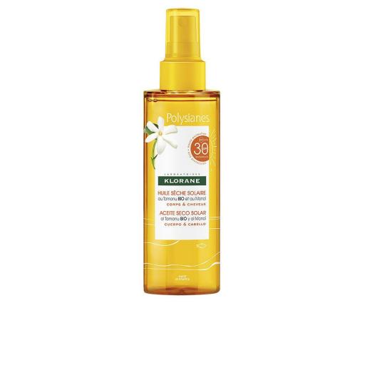 POLYSIANES MONOÏ Y TAMANU BIO aceite seco solar SPF30 200 ml