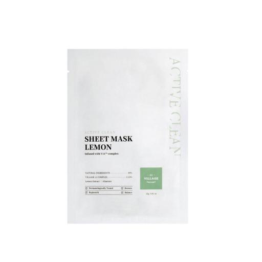 ACTIVE CLEAN sheet mask lemon 23 gr