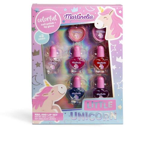 LITTLE UNICORN UÑAS Y LABIOS ESTUCHE 7 pz