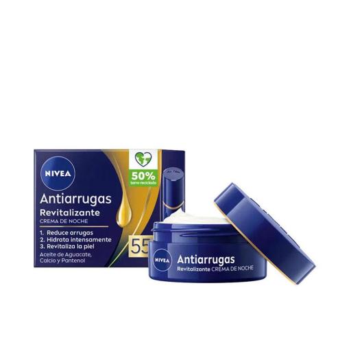 ANTI-ARRUGAS 55+ crema cuidado revitalizante noche 50 ml