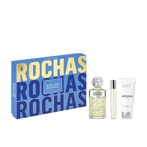 EAU DE ROCHAS ESTUCHE 3 pz