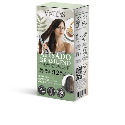  VEG LISS alisado brasileño con queratina vegetal y coco 2 u