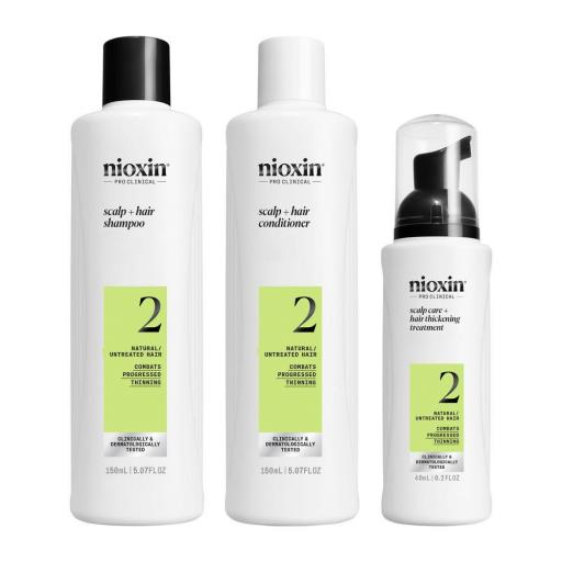 SISTEMA 2 - Kit - Tratamiento para Cabello Natural con Debilitamiento Avanzado 3 u