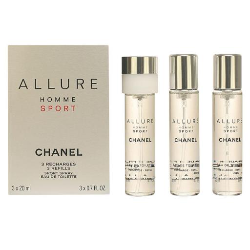 ALLURE HOMME SPORT eau de toilette vaporizador refills 3 x 20 ml