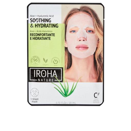 TISSUE MASK moisturizing aloe + green tea + ginseng + HA 1 u