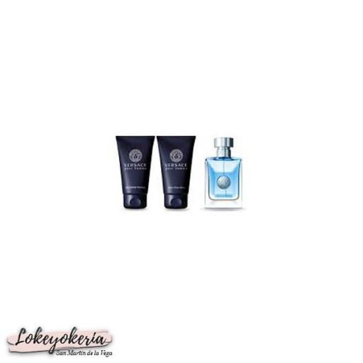 Versace Pour Homme – Estuche 3 Piezas (50 ml EDT + Champú 50 ml + after shave 50 ml)