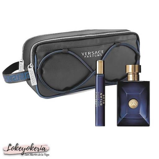 Versace Dylan Blue Hombre – 3 piezas | 100 ml + 10 ml + Neceser