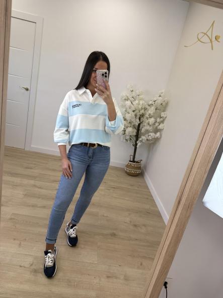 Sudadera Polo Celeste California [2]