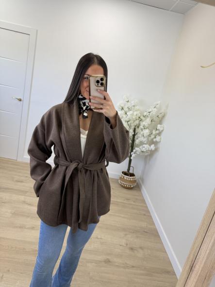 Chaqueta Paño Chocolate