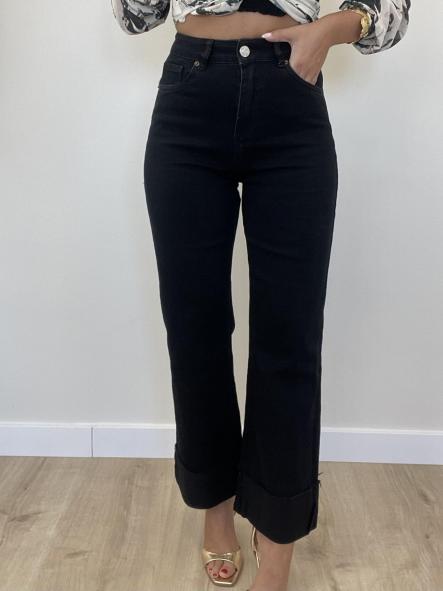 Jeans Negro Campana XJ306  [0]