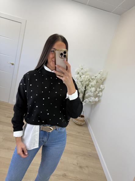 Jersey Negro Espejos