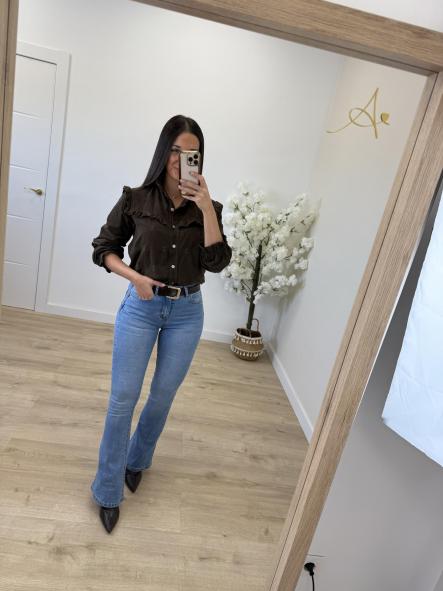 Camisa Micropana Chocolate [1]