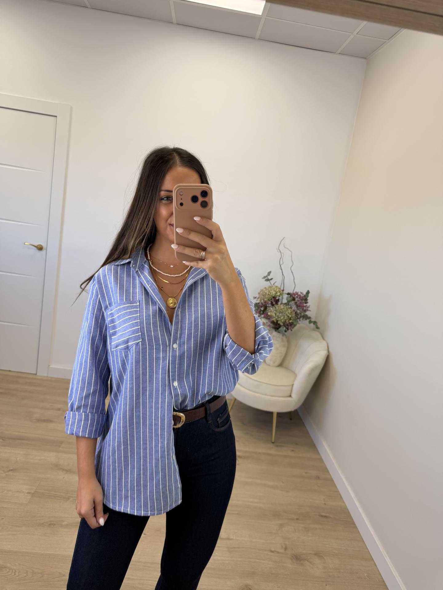 Camisa Azulete Rayitas