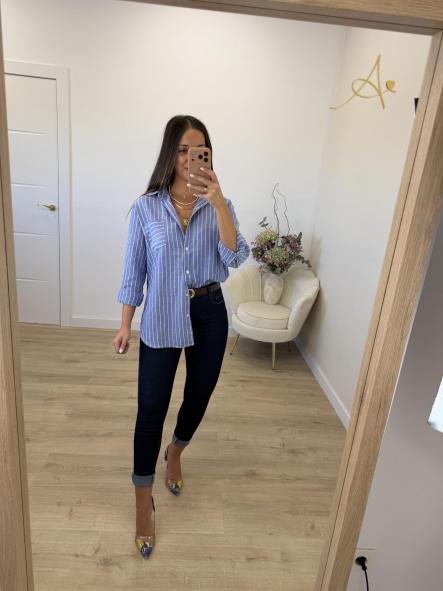 Camisa Azulete Rayitas [2]