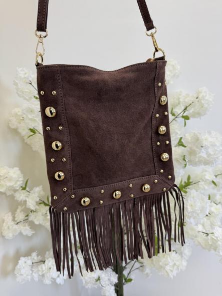 Bolso 100% Piel Antelina 