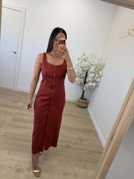 Vestido Denim Finito Teja [2]