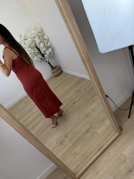 Vestido Denim Finito Teja [3]