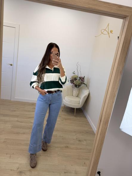 Sudadera Verde Rayas [1]