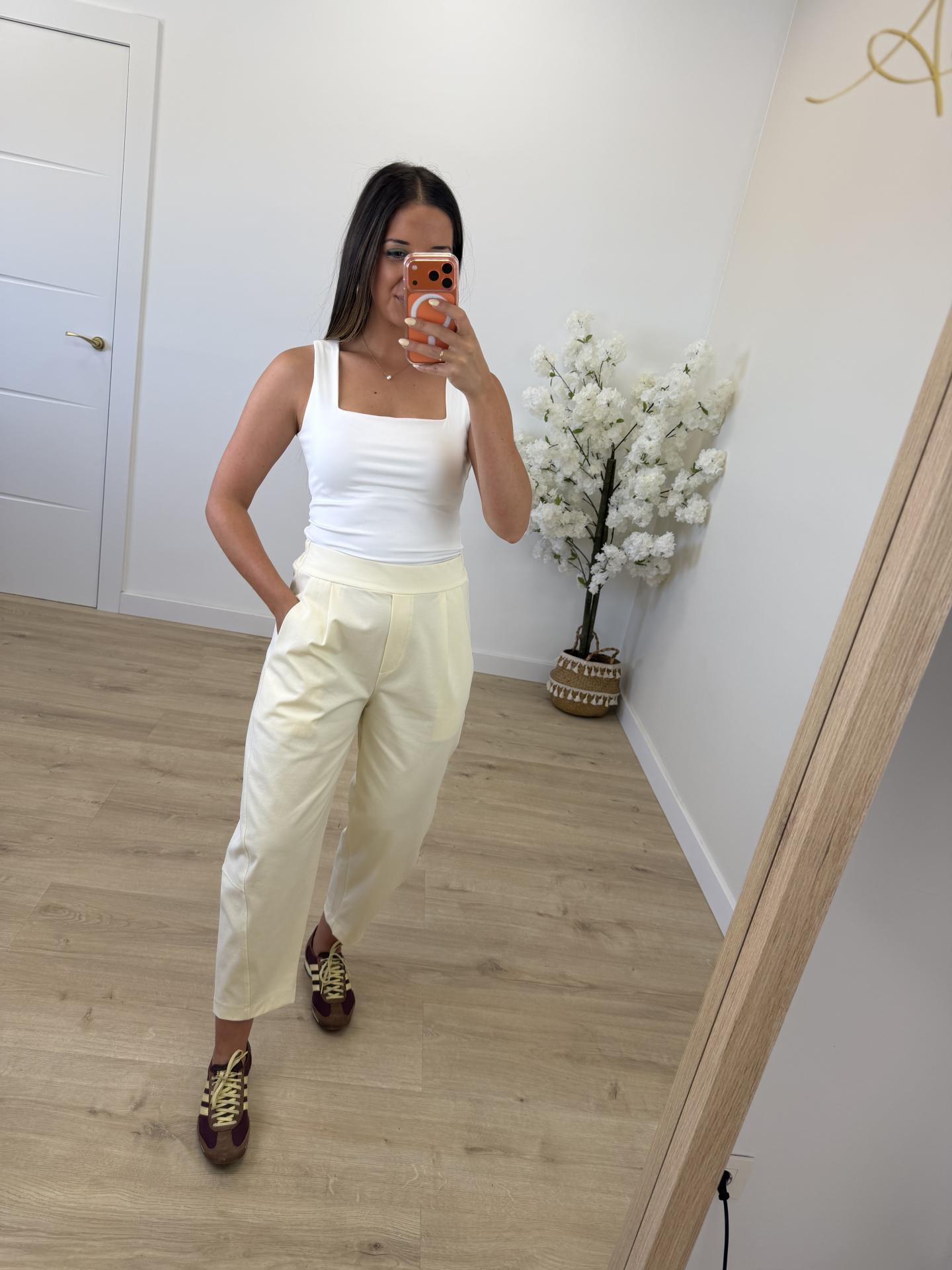 Pantalón Balloon Beige
