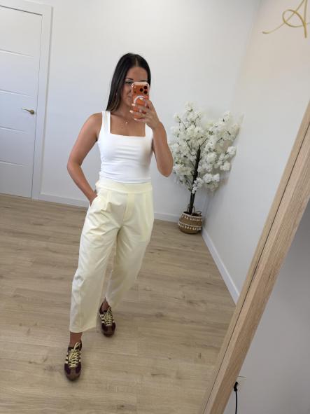 Pantalón Balloon Beige