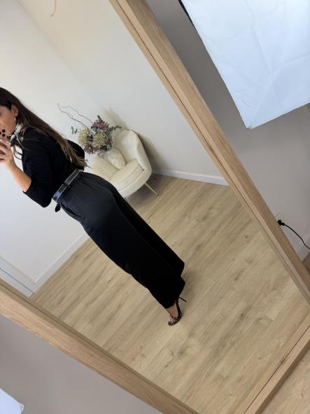 Pantalón Cinturón Tachas Negro [2]