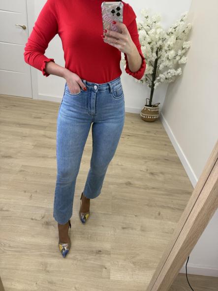 Jeans Faja Flare Etiqueta Roja Push Up [2]