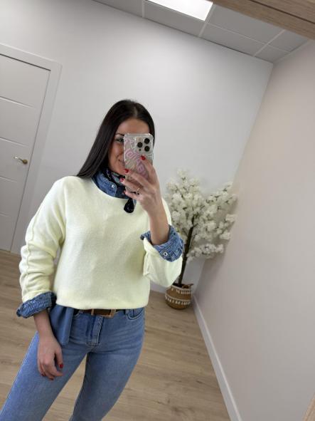 Jersey Amarillo Pastel Fabiana