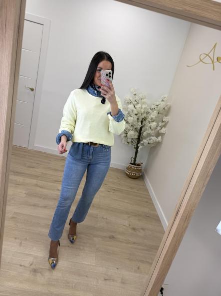 Jersey Amarillo Pastel Fabiana [2]