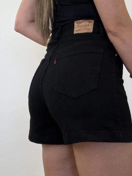 Short Denim Etiqueta Roja Negro [0]