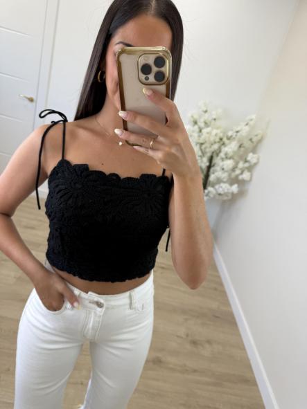 Top Crochet Negro [2]