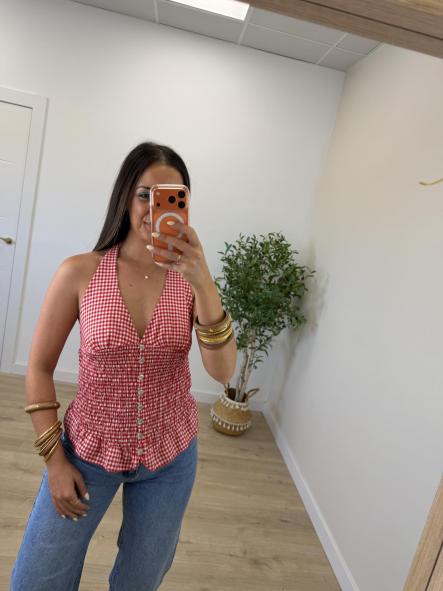 Top Vichy Rojo