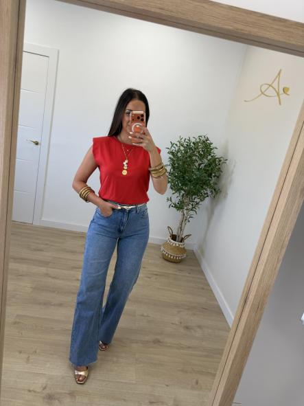 Camiseta Hombreras Roja [2]
